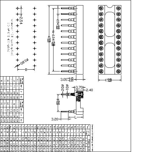 2.54mm Pitch Vertical Through Hole Turned Pin IC Dip Socket Dual-in-line Socket Straight DIP(H=3.0)