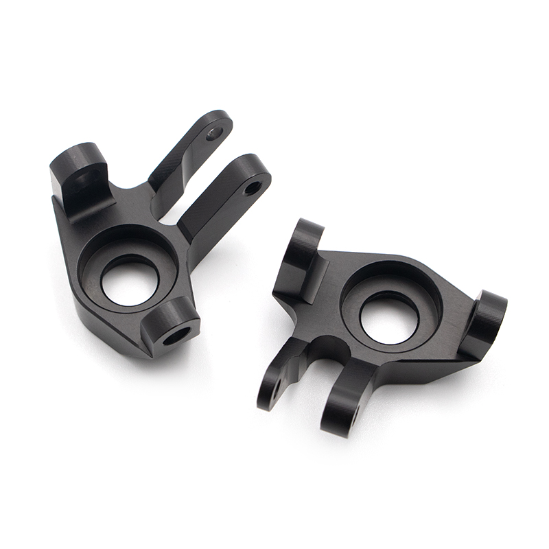 KYX Racing Heavy Duty Aluminum Alloy Front Steering Knuckles Upgrades Parts Accessories for RC Crawler Car Axial SCX10 II 90046