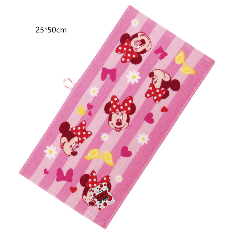 Disney 1pcs Baby FaceTowel 25x50cm Cotton Children Towels Soft Cartoon Handkerchief Bath Towel For Newborns
