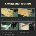 2PCS Reciprocating Saw Blades Sharp Bimetal For Cutting Wood, Soft Metal, Cement 300*19mm