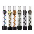 Spiral Orbit Pipe DIY Cigarette Tobacco Pipes Mini Twisty Metal Tip Smoking Cigarette Tool With Cleaning Brush For Smokers Gift