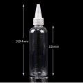 5Pcs 100ml (scale Printing)Plastic Bottle, PET Bottle with Graduation for E liquid Tattoo Ink Hair Gel Lotion Twist Off Cap New