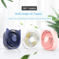 Mini Quiet USB Fan Portable Desktop Air Cooler Cute Cat Shaped 360 Degree Rotation Personal Electric Cooling Fan Office Home