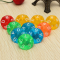 10pcs/set 10-Sided Dice Multicolor For RPG Game Playing Table Games Entertainment Party Family Outdoor Game Dice