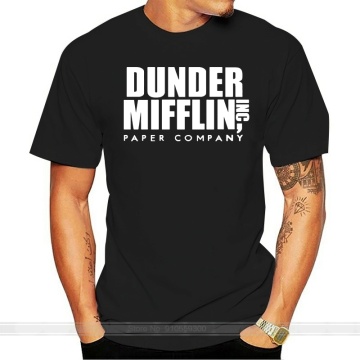 Dunder Mifflin T-shirt The Office Tv Show Series Funny Film Tee Unisex Gift Top male brand teeshirt men summer cotton t shirt