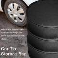 Tire Covers Car Wheel Storage Bag Automobile Spare Tire Cover Oxford Cloth Package Portable Wheel Protectors With Handle Car