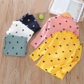 2021 Girls T-shirts Long Sleeve Cotton Basic T shirt Baby Toddler Girl Blouse Shirts Kids Tops Tee Children Clothes JW8051