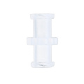 10Pcs Plastic Transparent Polypropylene Female to Female Coupler Luer Syringe Connector For Pneumatic Parts