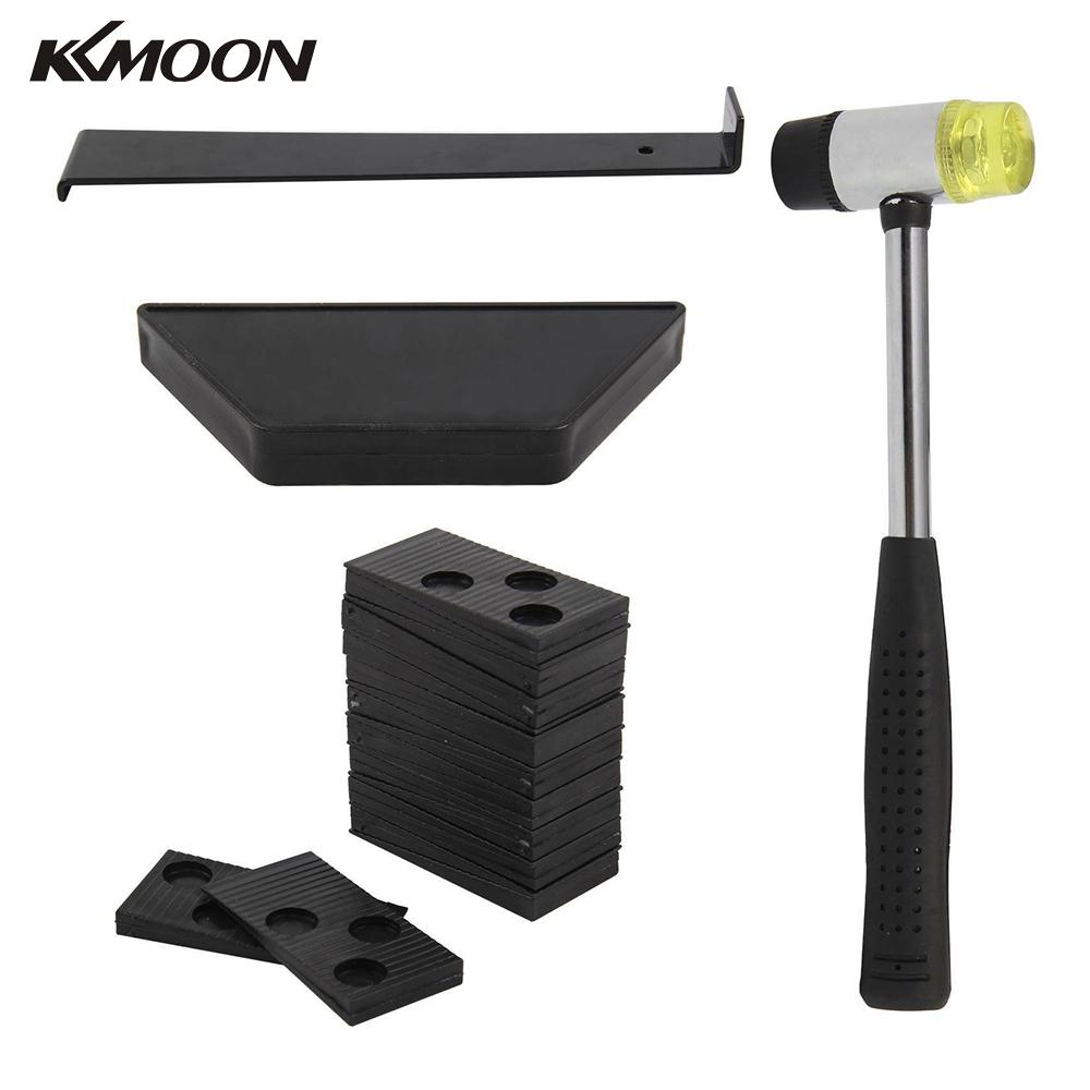 KKMOON Professional Woodworking Laminate Tool Kit Floor Wood Floor Fitting Installation Kit With 20 Spacer