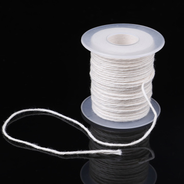 61m 1 Pc Beige Cotton Braid Candle Wick Core Spool Non-smoke DIY Oil Lamps Candles Supplies