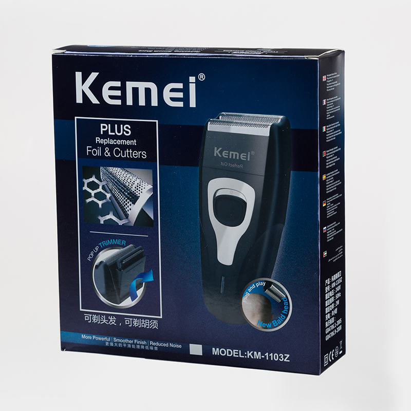 100-240V kemei rechargeable electric shaver 3D floating beard shaver men electric razor face care shaving machine hair trimmer