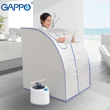 GAPPO Steam Sauna portable steam bath home steam sauna room infrared sauna box SPA with steam generator capacity 2L Weight loss