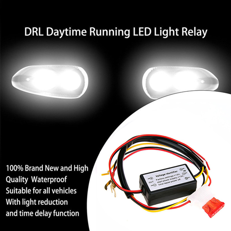 LED Daytime Running Light Automatic ON/OFF Harness Controller Module DRL Relay Switches Auto Replacement Parts Car Accessories