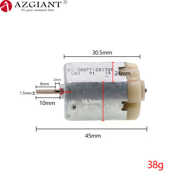 second hand used FC-280PT-201500 car central control door lock motor D shaft