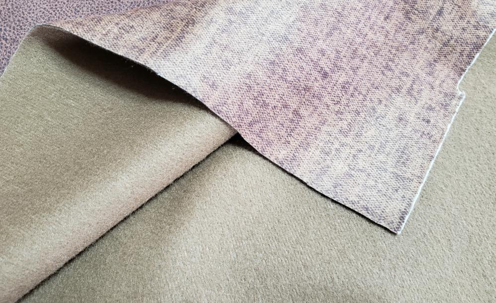 Solid Color Printed Velvet A