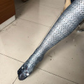 Novel Sexy Women's Tights Snake Printed Stretch Funny Pantyhose Female Club Party Hosiery Cobra Python Tights Collants Femme