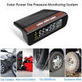 Solar energy auto tire pressure alarm Monitoring system digital Display TPMS Car security monitor low tire pressure alarm