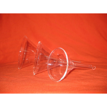 75mm funnel lab short stem thick glass each bid for 1pc