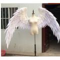 Beautiful white red cartoon feather angel wings Fashion show Displays wedding shooting props Cosplay game costume Catwalk model