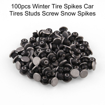 100pcs Car Snow Tire Studs Tire Wear-resistant Anti-slip Nails Snow Spikes For Tire Winter Tire Studs