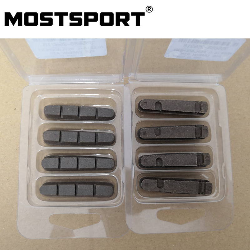 Brake Pads For Carbon Rims/Wheels Shimano/Campy Top Quality To Stop and Low Temperature Brake MSBP18 MADE IN TAIWAN