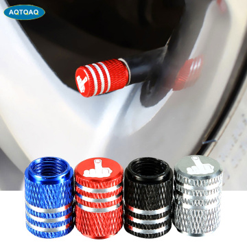AQTQAQ 4Pcs/Set Middle Finger Tire Stem Valve Caps Aluminum Car Dustproof Caps Skull Tire Wheel Stem Air Valve Caps