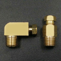 1/8" BSPP Male x 4mm 6mm 8mm OD Tube Straight / Elbow Brass Connector Machine Tool Oil Filter Canister