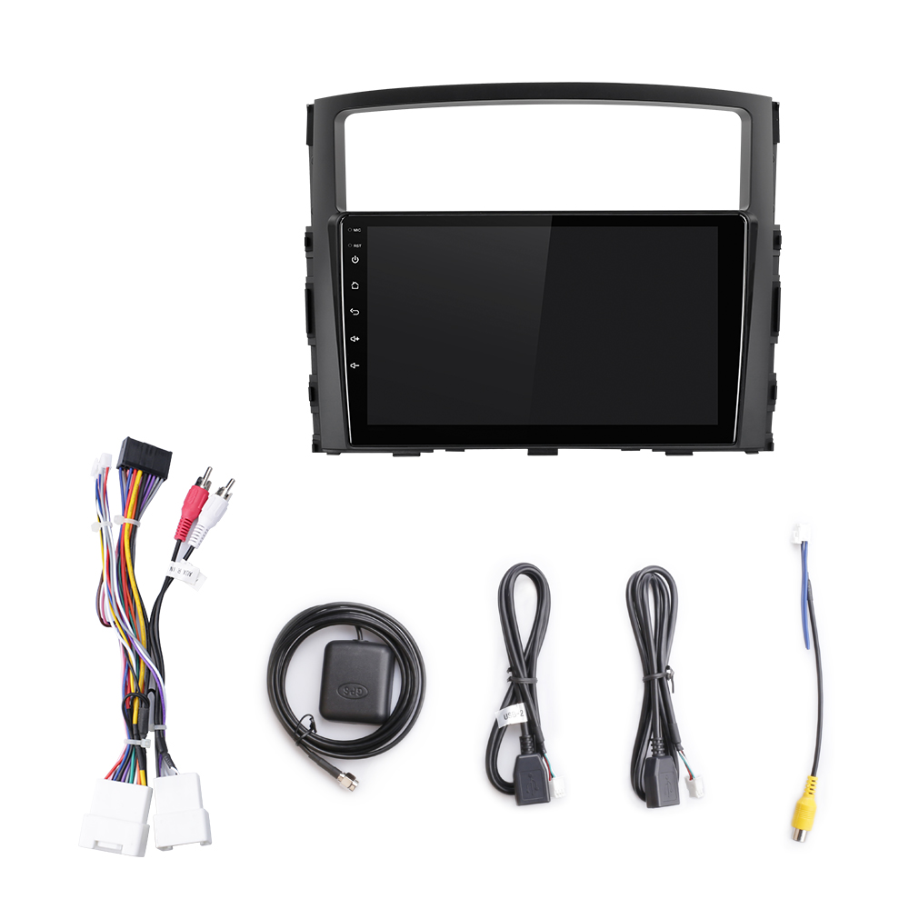 EBILAEN Car Cassette DVD Multimedia player For Mitsubishi PAJERO 4 1din Android 10.0 Radio GPS Navigation V97 V93 Rear Camera