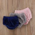 Toddler Infant Baby Boys Girls Kids Velvet Pants Shorts Bottoms Bloomers Panties