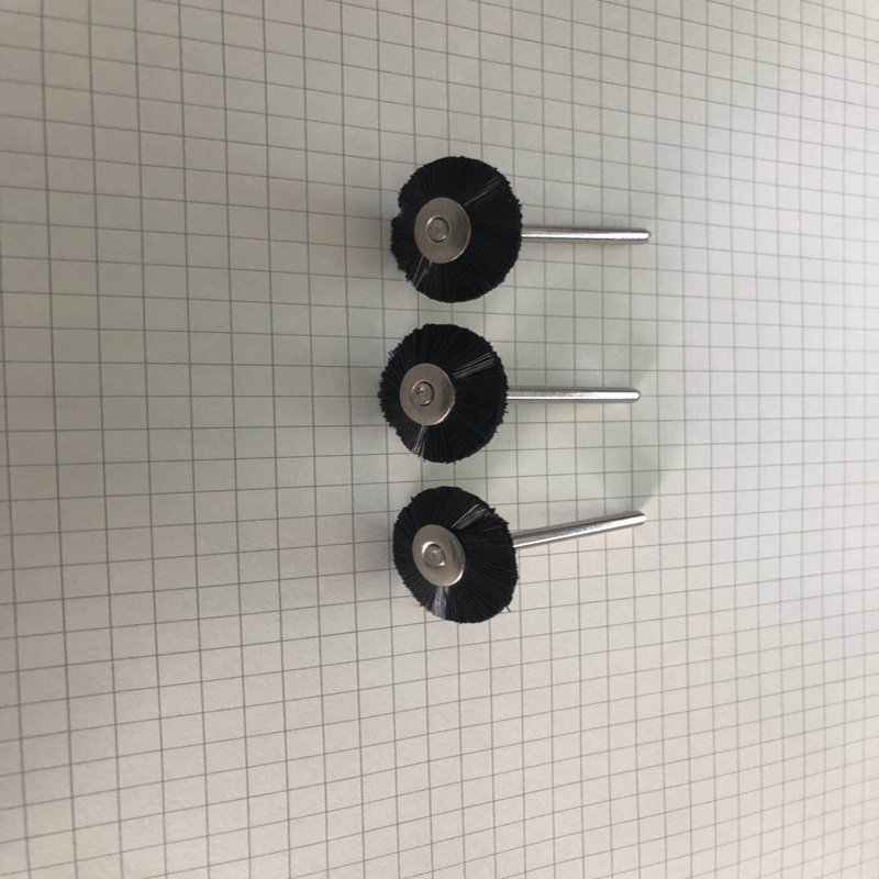 9pcs Plastic Wire Brushes Polishing Wheels 3.2mm Shank Mini Drill Accessories for Dremel Rotary Tool