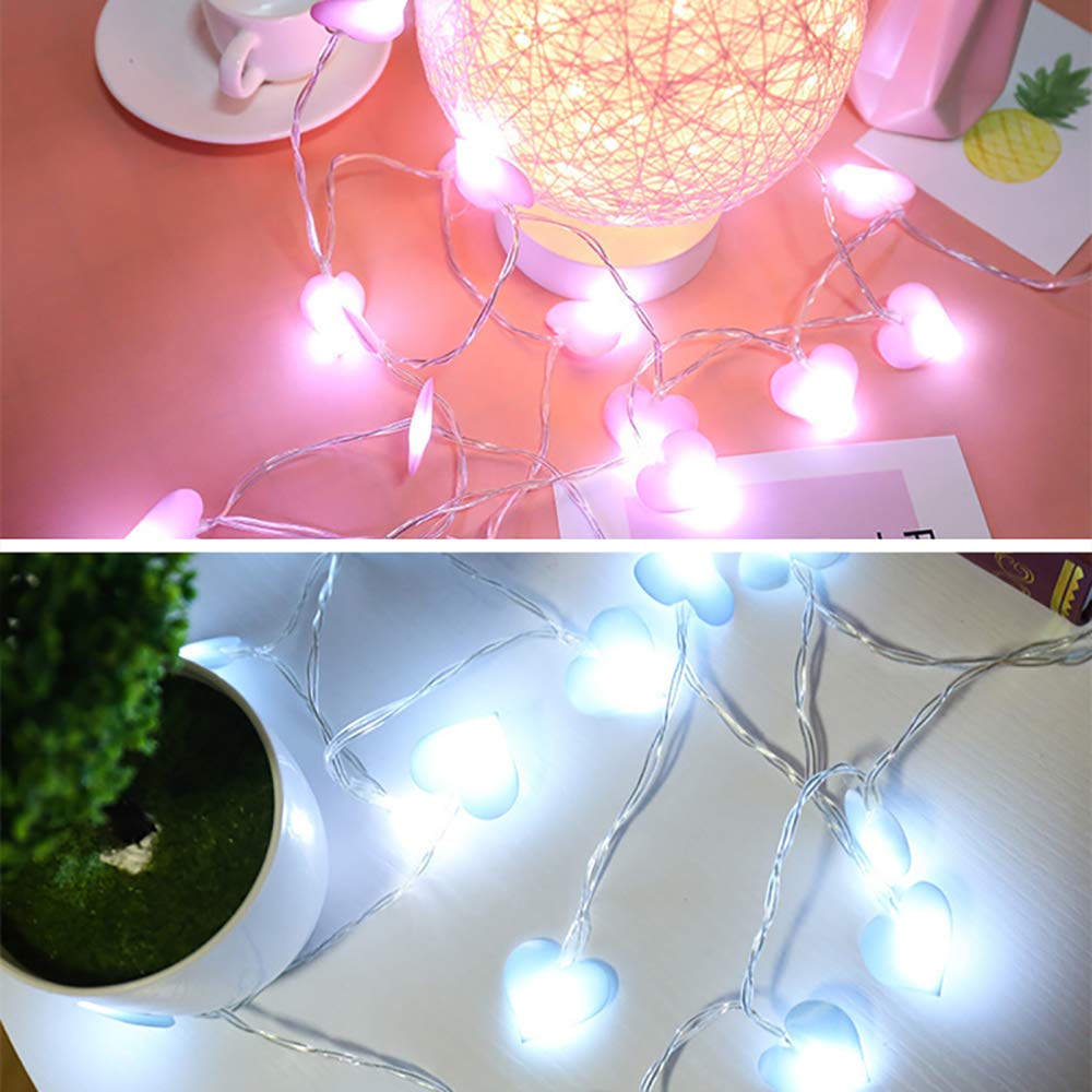 3M Led Love Heart Wedding String Fairy Light Christmas Pink Girl Romantic LED Light String Indoor Party Garden Garland lighting