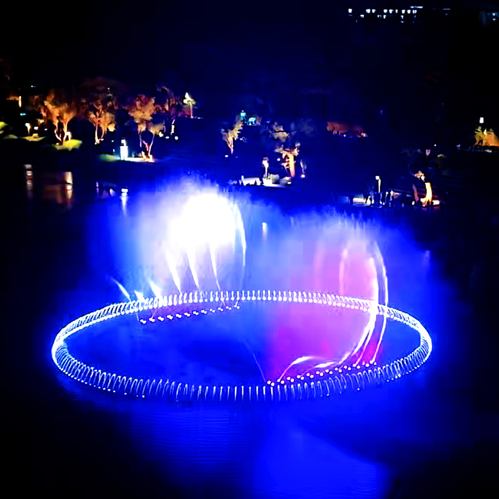 large round water feature