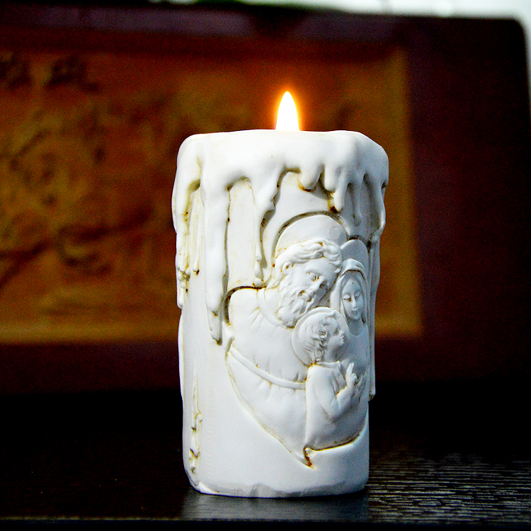 Silicone Mold Candle Molds Catholic Holy Family of Three Handmade Candle Shape Holder Mould Aroma Stone Rubber PRZY Eco-friendly