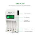 4 slots LED battery charger battery compatible with fast charging for AA / AAA Ni-MH nimh ni mh / Ni -cd rechargeable battery