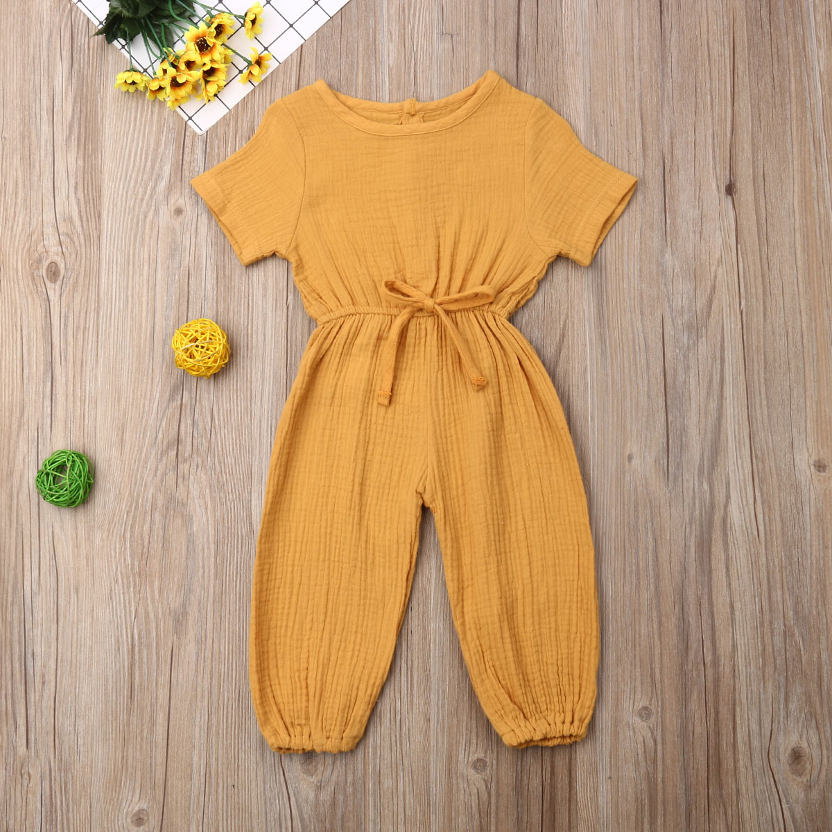 0-3Y Summer Causal Baby Girl Boys Newborn Romper Clothes Cotton Short Sleeve Solid Jumpsuit Summer 6 Colors