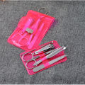 5pcs Portable Manicure Steel Nail Care Tools Pedicure Scissor Tweezer Knife Ear pick Utility Nail Clipper Kit Nail Art Equipment