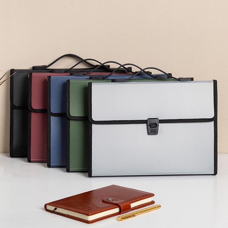Portable Accordion Expanding File Folder Document Organizer Portfolio Holder 13 Pockets A4 Size Large Capacity Filing Bag