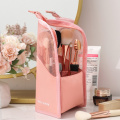 PURDORED 1 Pc Stand Cosmetic Bag for Women Clear Zipper Makeup Bag Travel Female Makeup Brush Holder Organizer Toiletry Bag