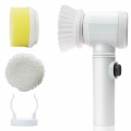 5in1 Handheld Electric Cleaning Brush for Bathroom Toile and Tub Brush Rags Kitchen Washing Brush Home Cleaning Tools Dropship