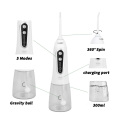 Oral Irrigator Water Flosser Cordless Dental USB Rechargeable Waterproof 300ml Portable 5 Modes 5 Jet Tips Teeth Cleaner