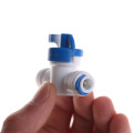 High Quality RO Water Reverse Osmosis 1/4'' Inline New Ball Valve Quick Connect Shut off