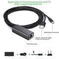 Ethernet Adapter For Fire TV Stick 480 Mbps Micro MICO USB 2.0 To RJ 45 100M Conversion Cable Micro 100M Network Card TV Stick