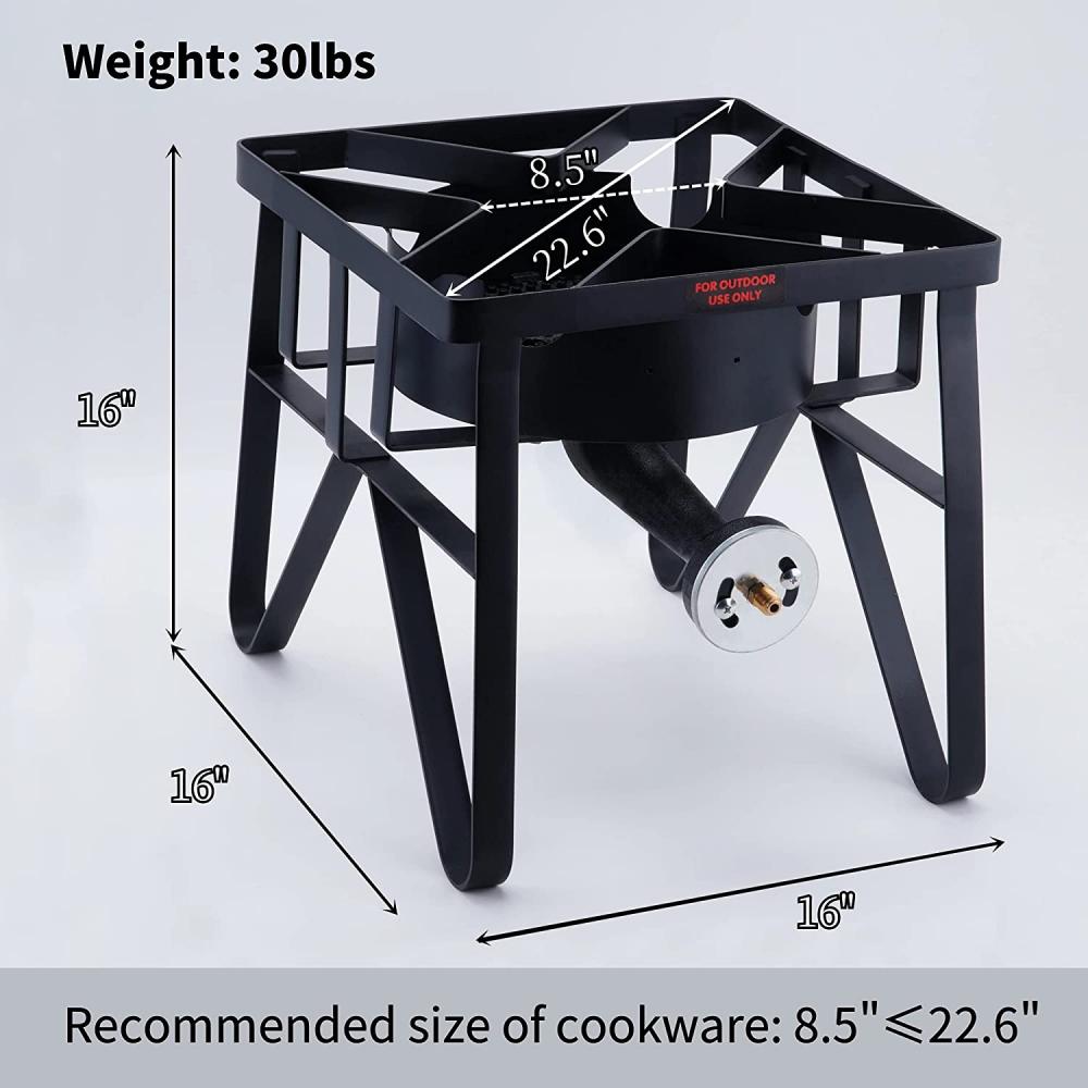 Outdoor Propane Camping Square Burner Stove