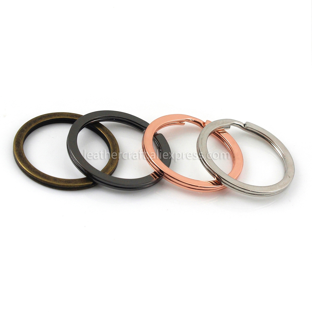 10pcs Metal Split Rings Double Loop Keyring 30mm Keychain Keys Holder DIY Leather Craft Hardware More Color