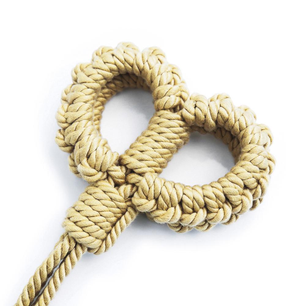 Thierry soft Polyester bondage rope slave bondage soft handcuffs leash sling fetish restraint Sex toys for couples adult game