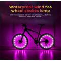 Bike Light LED USB Rechargeable 6 Colors Waterproof Bicycle Wheel Spokes Lights Cycling Rim Wheel Flash Spoke Bicycle Lights