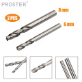 Proster 2Pcs/set 6/8mm HSS CO Cobalt Spot Weld Drill Bit Electric drill Metal Hole Grooving drill Saw Carpenter Woodworking Tool