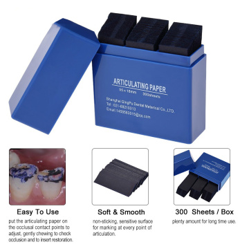300 pcs/box 55*18mm Dental Blue Articulating Paper Strips Dentistry Oral Teeth Whitening Material Dental Tools