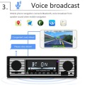 Adeeing Auto Car Radio Bluetooth Vintage Wireless MP3 Multimedia Player AUX USB FM 12V Classic Stereo Audio Player Car Electric