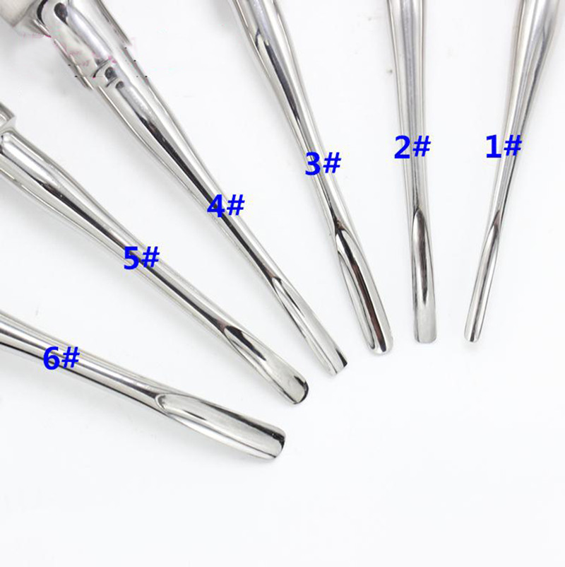 High Quality 6 pcs/ kit dental lab dentistry dentist dental equipment for teeth whitening clareador curved root elevator